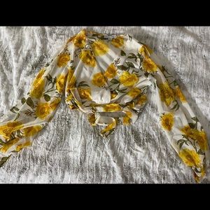 Charlotte Russe floral Crop Top